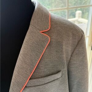 GAP grey Blazer with coral Piping
